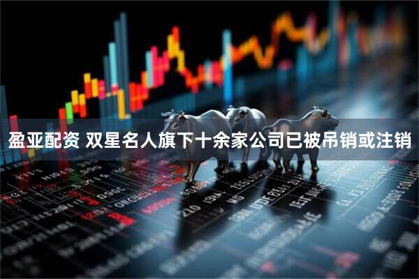 盈亚配资 双星名人旗下十余家公司已被吊销或注销