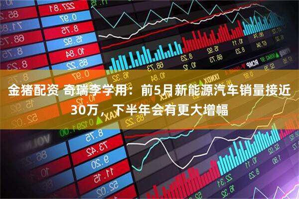 金猪配资 奇瑞李学用：前5月新能源汽车销量接近30万，下半年会有更大增幅