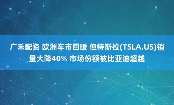 广禾配资 欧洲车市回暖 但特斯拉(TSLA.US)销量大降40% 市场份额被比亚迪超越