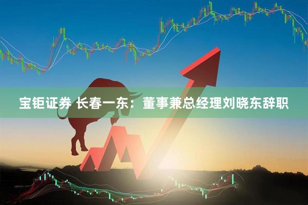 宝钜证券 长春一东：董事兼总经理刘晓东辞职