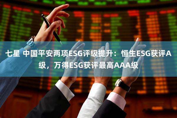 七星 中国平安两项ESG评级提升：恒生ESG获评A级，万得ESG获评最高AAA级