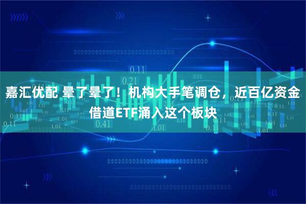 嘉汇优配 晕了晕了!机构大手笔调仓,近百亿资金借道ETF涌入这个板块